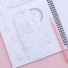 Flexible ruler, multi-functional geometric shape function ruler, drawing ruler, drawing ruler, template for junior and senior high school mathematics, drawing ruler Application Scenario